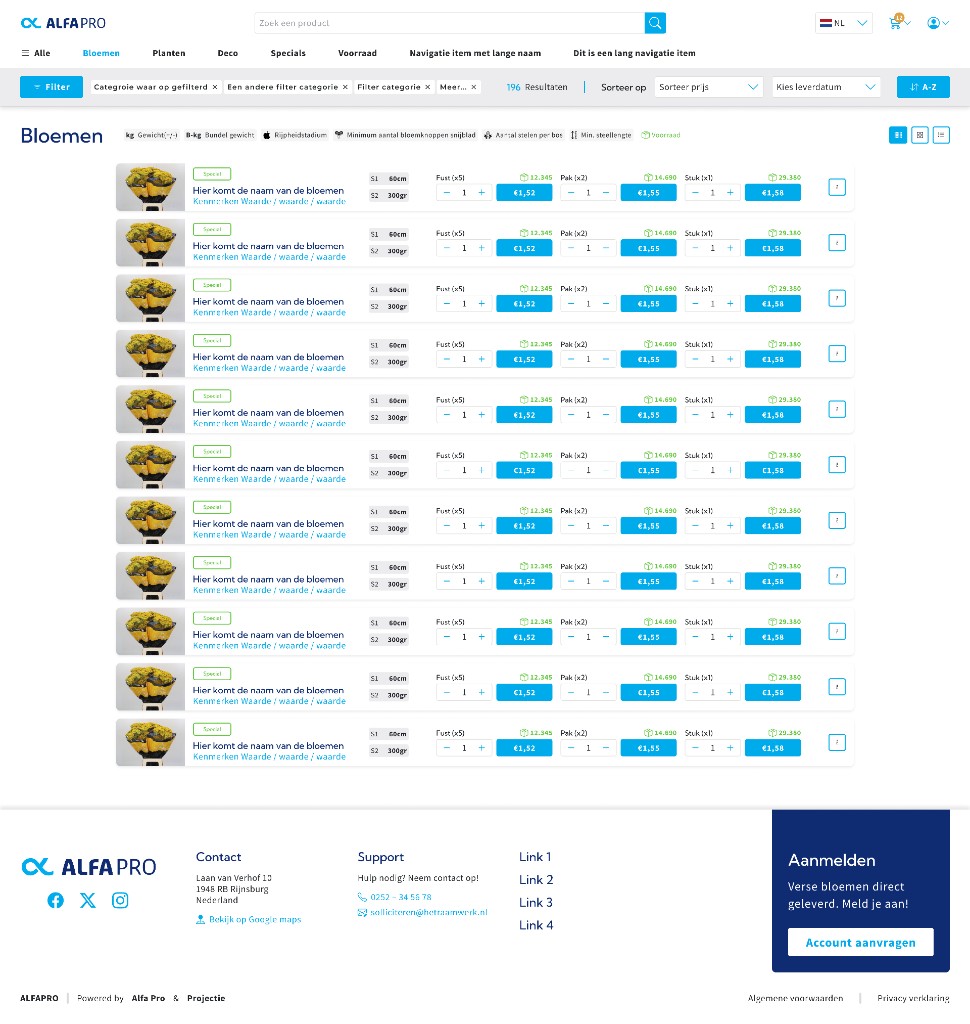 FreshPortal list view